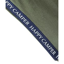 Babyhug Cotton Looper Knit Lounge Pant Text Print - Olive Green