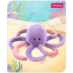 Babyhug Octopus Soft Plush Toy Purple - Height 18.5 cm