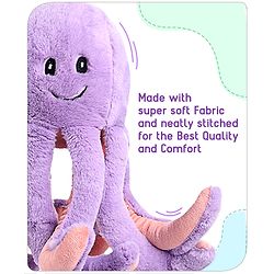 Babyhug Octopus Soft Plush Toy Purple - Height 18.5 cm