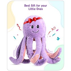 Babyhug Octopus Soft Plush Toy Purple - Height 18.5 cm