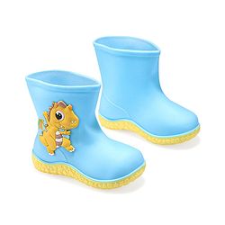 Cute Walk by Babyhug Gumboots with Dino Applique -Blue