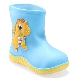 Cute Walk by Babyhug Gumboots with Dino Applique -Blue