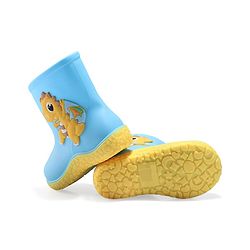 Cute Walk by Babyhug Gumboots with Dino Applique -Blue
