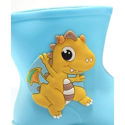 Cute Walk by Babyhug Gumboots with Dino Applique -Blue