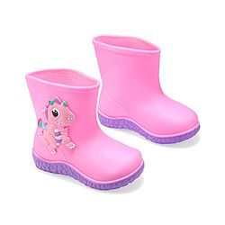 Cute Walk by Babyhug Gumboots with Dino Applique -Yellow