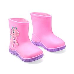Cute Walk by Babyhug Gumboots with Dino Applique -Yellow