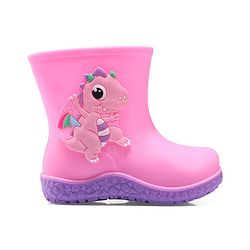 Cute Walk by Babyhug Gumboots with Dino Applique -Yellow