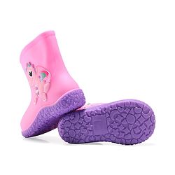 Cute Walk by Babyhug Gumboots with Dino Applique -Yellow