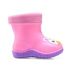 Cute Walk by Babyhug Slip Ons Rain Boots Rabbit Design - Pink