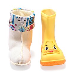 Cute Walk by Babyhug Slip Ons Rain Boots Rabbit Design - Pink