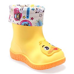 Cute Walk by Babyhug Slip Ons Rain Boots Rabbit Design - Pink