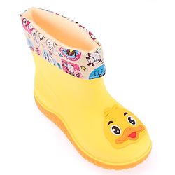 Cute Walk by Babyhug Slip Ons Rain Boots Rabbit Design - Pink