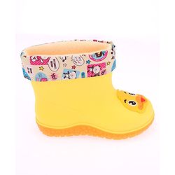 Cute Walk by Babyhug Slip Ons Rain Boots Rabbit Design - Pink