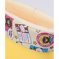 Cute Walk by Babyhug Slip Ons Rain Boots Rabbit Design - Pink