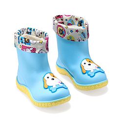 Cute Walk by Babyhug Slip Ons Rain Boots Rabbit Design - Pink