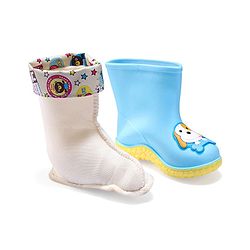 Cute Walk by Babyhug Slip Ons Rain Boots Rabbit Design - Pink