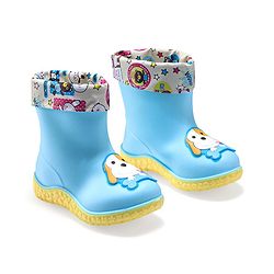 Cute Walk by Babyhug Slip Ons Rain Boots Rabbit Design - Pink