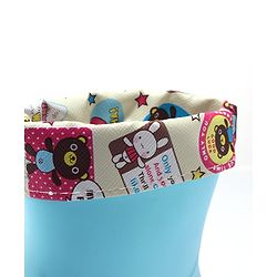 Cute Walk by Babyhug Slip Ons Rain Boots Rabbit Design - Pink