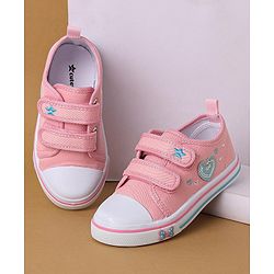 Cute Walk by Babyhug Casual Shoes With Velcro Closure Sequin Detailing - Pink