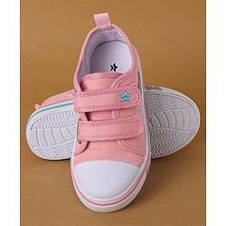 Cute Walk by Babyhug Casual Shoes With Velcro Closure Sequin Detailing - Pink