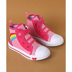 Cute Walk by Babyhug Casual Shoes With Velcro Closure - Pink