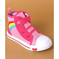 Cute Walk by Babyhug Casual Shoes With Velcro Closure - Pink