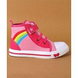 Cute Walk by Babyhug Casual Shoes With Velcro Closure - Pink
