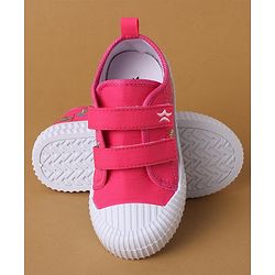 Cute Walk by Babyhug Casual Shoes with Velcro Closure & Sequin Detailing - Pink