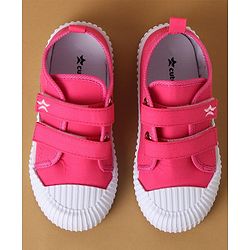 Cute Walk by Babyhug Casual Shoes with Velcro Closure & Sequin Detailing - Pink