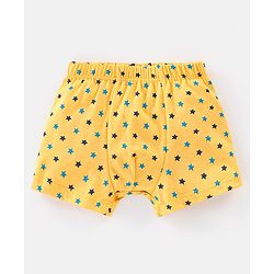 Babyhug 100% Cotton Stars Printed Trunks Pack of 5 - Multicolour