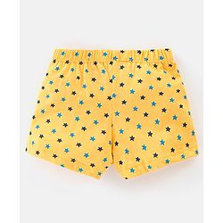 Babyhug 100% Cotton Stars Printed Trunks Pack of 5 - Multicolour
