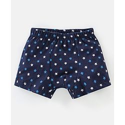 Babyhug 100% Cotton Stars Printed Trunks Pack of 5 - Multicolour