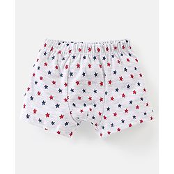 Babyhug 100% Cotton Stars Printed Trunks Pack of 5 - Multicolour