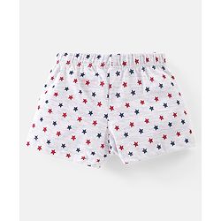Babyhug 100% Cotton Stars Printed Trunks Pack of 5 - Multicolour