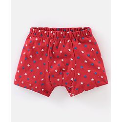 Babyhug 100% Cotton Stars Printed Trunks Pack of 5 - Multicolour