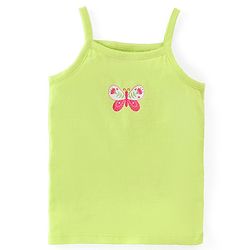 Babyhug 100% Cotton Knit Sleeveless Slips with Floral & Butterfly Print Pack of 3 - Multicolor