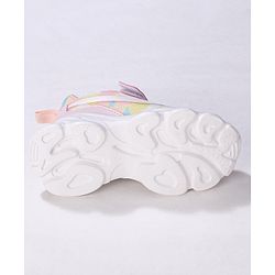 Cute Walk by Babyhug Camo Printed Sneakers with Velcro Closure - Pink