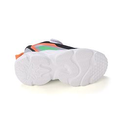 Cute Walk by Babyhug Sneakers Shoes  with Velcro Closure and Star Embroidery- Black & Beige