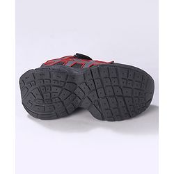 Cute Walk by Babyhug Sneakers Shoes with Velcro Closure & Alphabet Patch- Grey