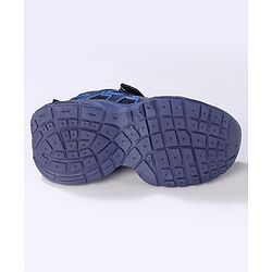 Cute Walk by Babyhug Sneakers Shoes with Velcro Closure & Alphabet Patch- Blue