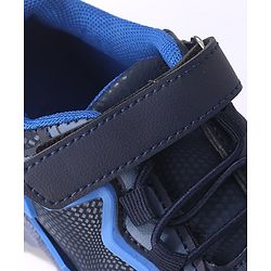 Cute Walk by Babyhug Sneakers Shoes with Velcro Closure & Star Design - Navy Blue
