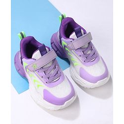 Cute Walk by Babyhug Velcro Closure Sneakers Shoes- Purple
