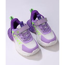 Cute Walk by Babyhug Velcro Closure Sneakers Shoes- Purple