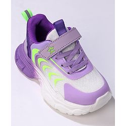 Cute Walk by Babyhug Velcro Closure Sneakers Shoes- Purple