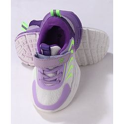 Cute Walk by Babyhug Velcro Closure Sneakers Shoes- Purple