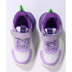Cute Walk by Babyhug Velcro Closure Sneakers Shoes- Purple