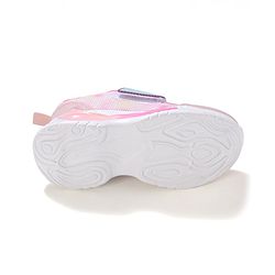 Cute Walk by Babyhug Sneakers Shoes with Velcro Closure & Cloud Patch- Pink