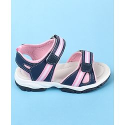 Cute Walk by Babyhug Sandals With Velcro Closure - Pink & Blue