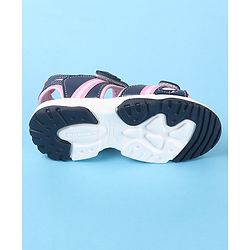 Cute Walk by Babyhug Sandals With Velcro Closure - Pink & Blue