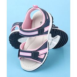 Cute Walk by Babyhug Sandals With Velcro Closure - Pink & Blue